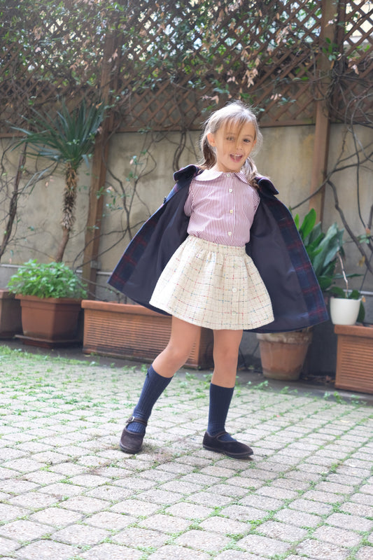 GONNELLINA IN CHANEL Mod LUCIA – cotone intrecciato con elastico in vita