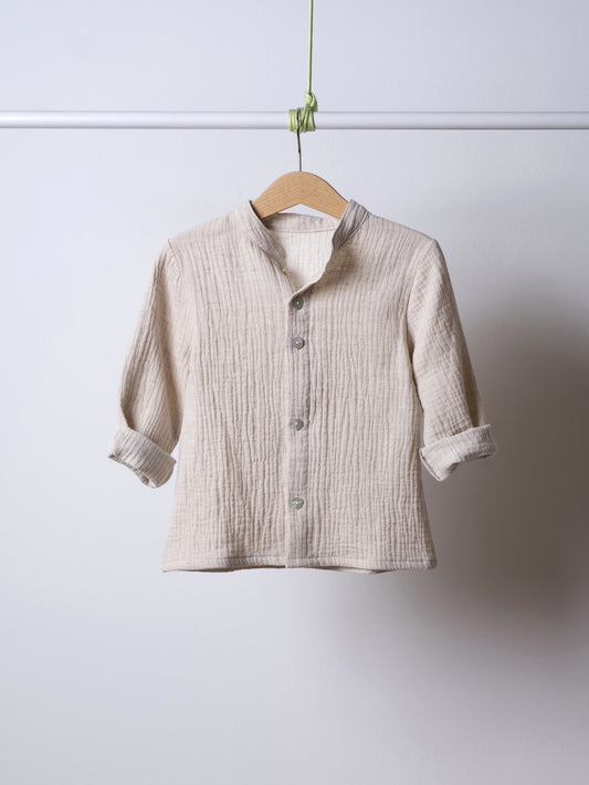 Camicia AMOS mussola colore nature melange