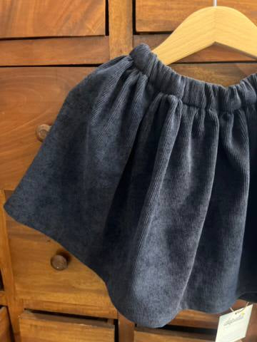 Gonna SKY - Velluto Millerighe