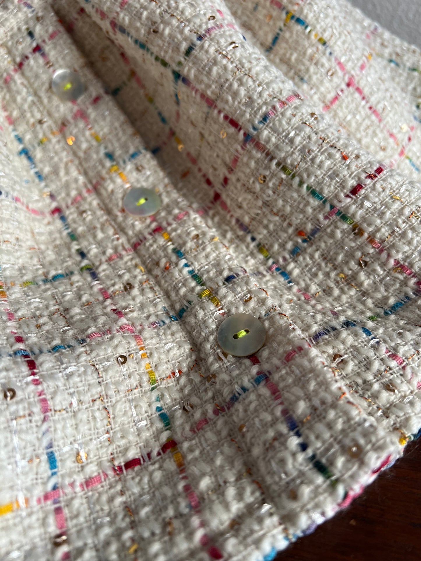 GONNELLINA IN CHANEL Mod LUCIA – cotone intrecciato con elastico in vita