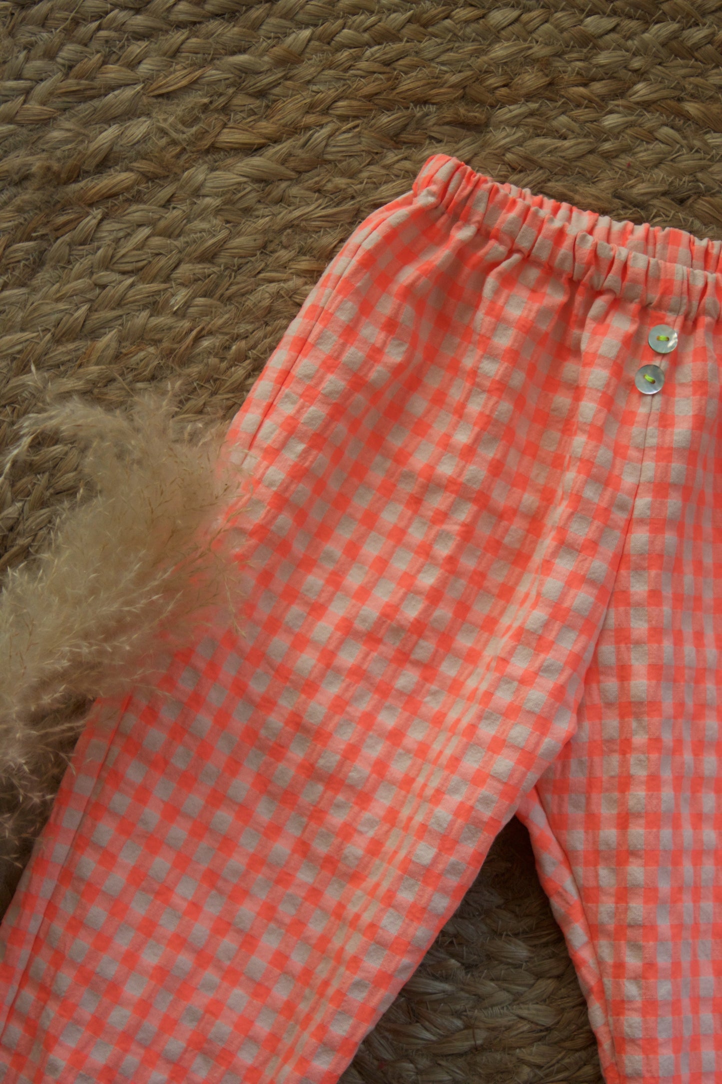 Pantaloni TARIFA goffrato arancione fluor