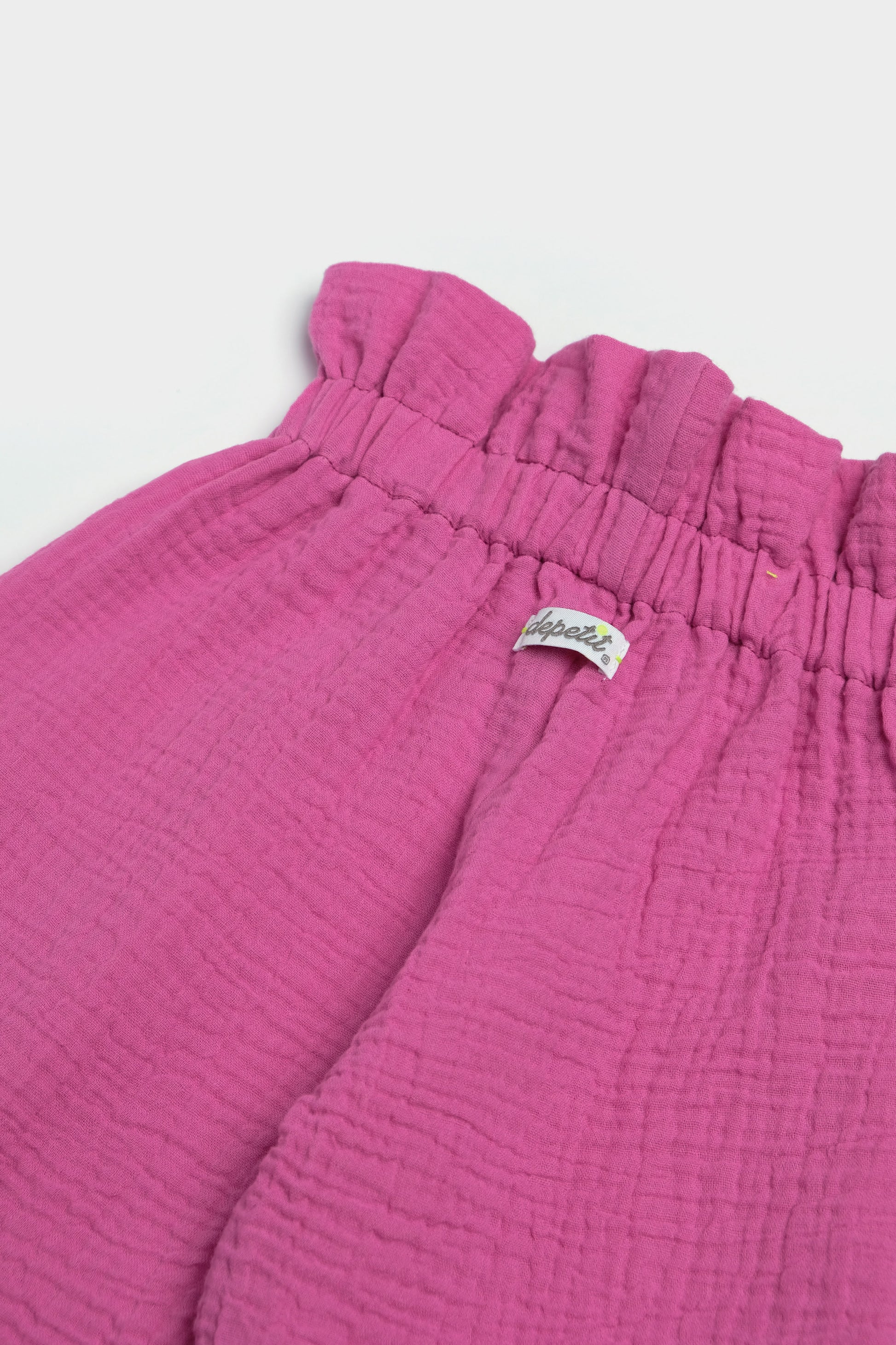 Pantalone BAMBINA COLORE FUCSIA con elastico in vita