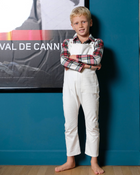 Dottor Kids Vestina A Salopette In Velluto Bordeaux DK1390