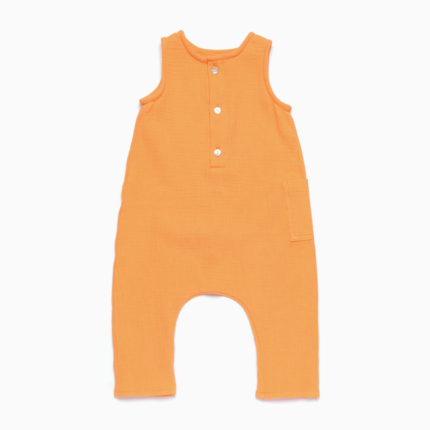 Salopette_estiva_bimba_colore_arancione