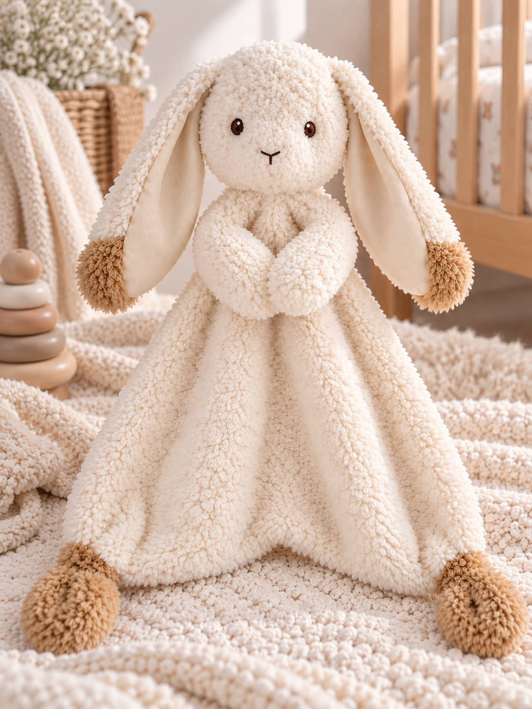 Doudou Coniglio e Agnello di Peluche – Copertina da nanna per bebè