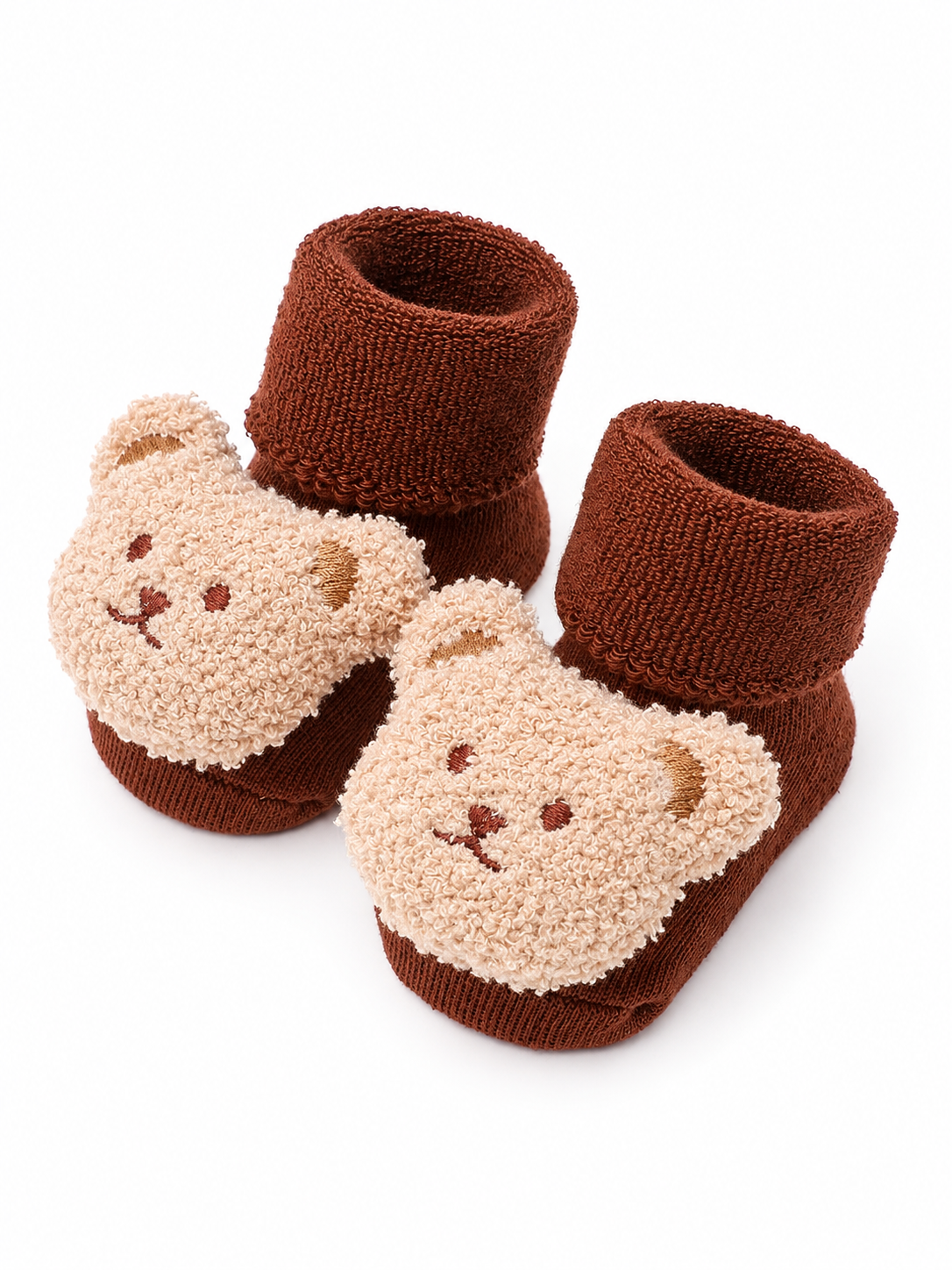MBA-001 CALZINO ANTISCIVOLO PER NEONATO CON ORSO