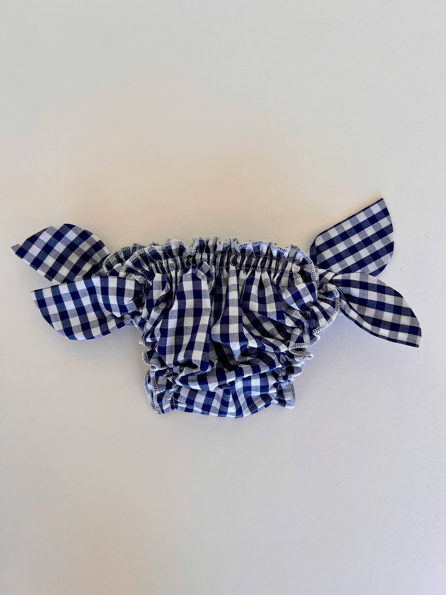 Costume da bagno a quadretti blu navy