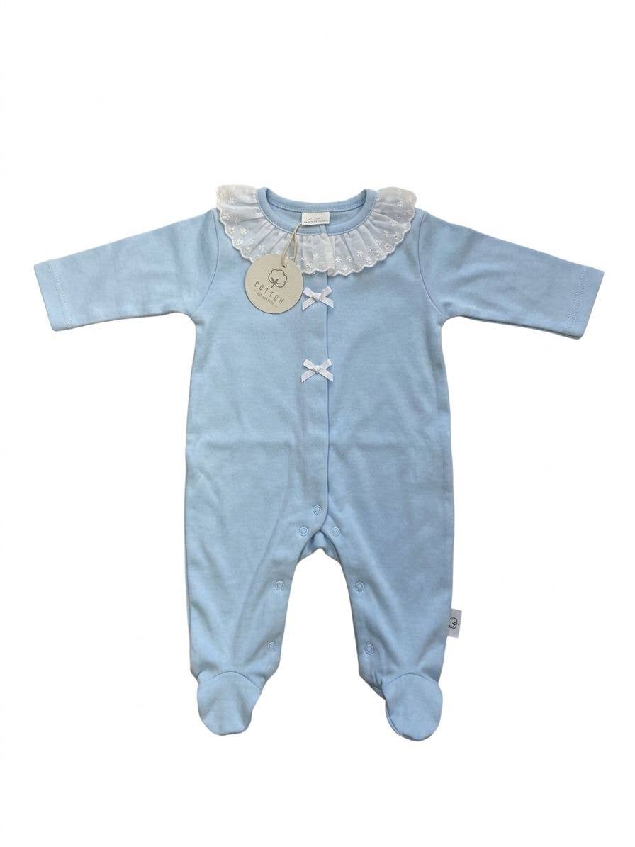 035 Babygrow non cardato, 100% cotone, fabbricato in Portogallo