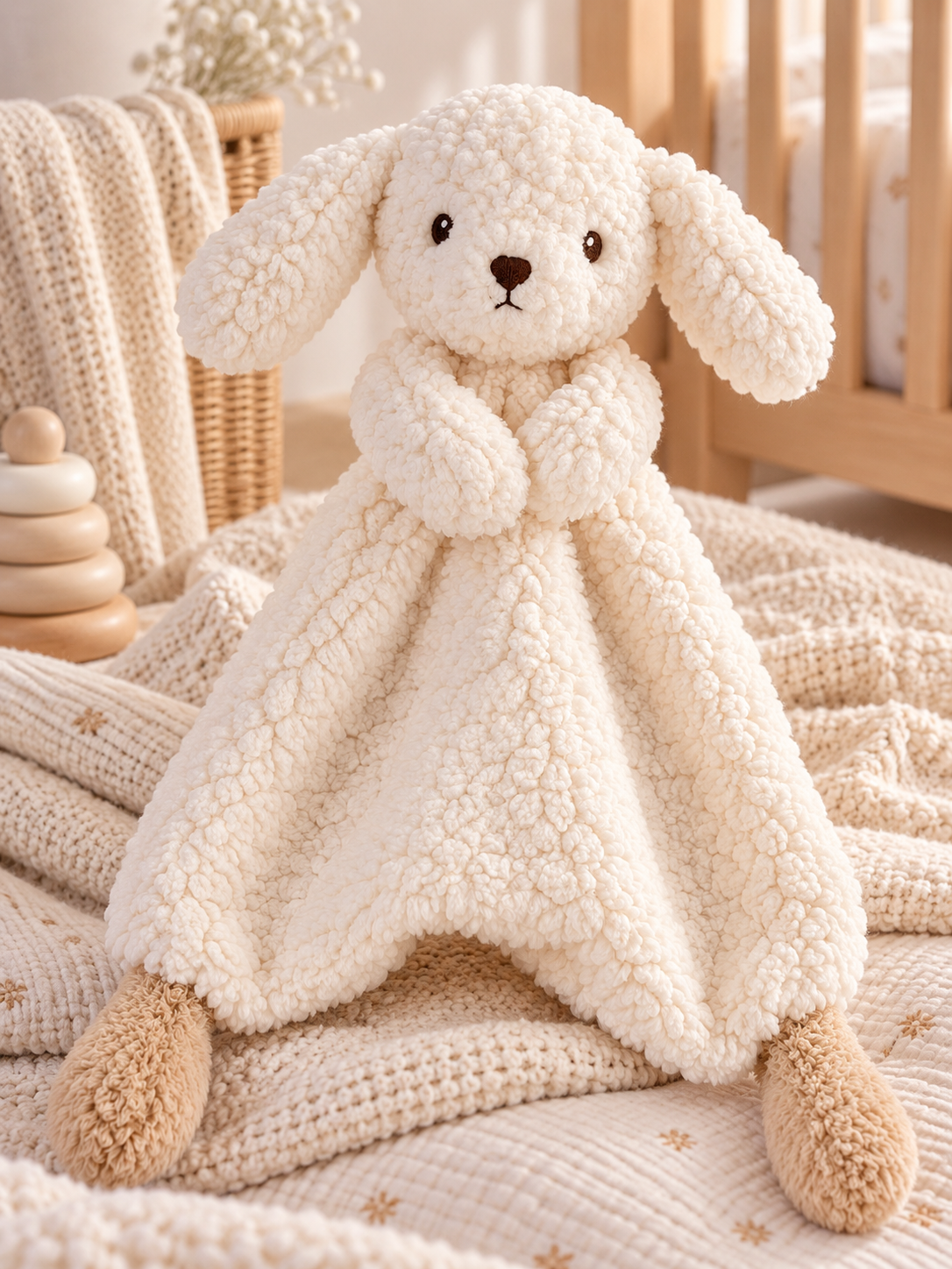 Doudou Coniglio e Agnello di Peluche – Copertina da nanna per bebè