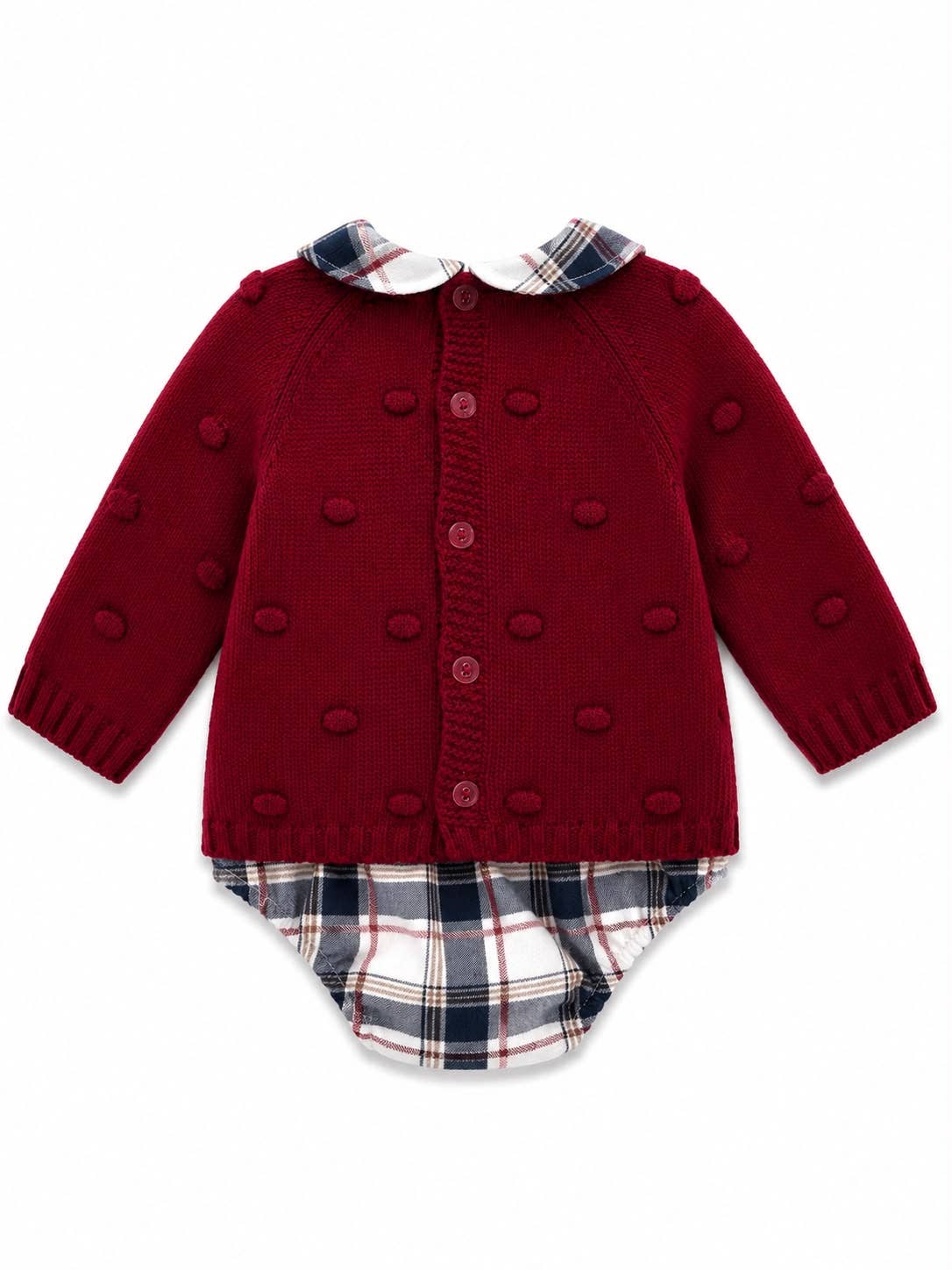 Completo Bambino 2 Pezzi a Quadri – Rif. 15: BLU NAVY / 3/6 mesi