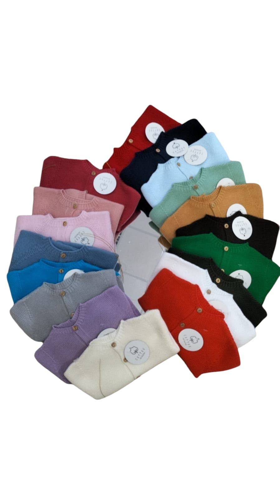 Cappottino per neonato (taglia unica) 100% cotone