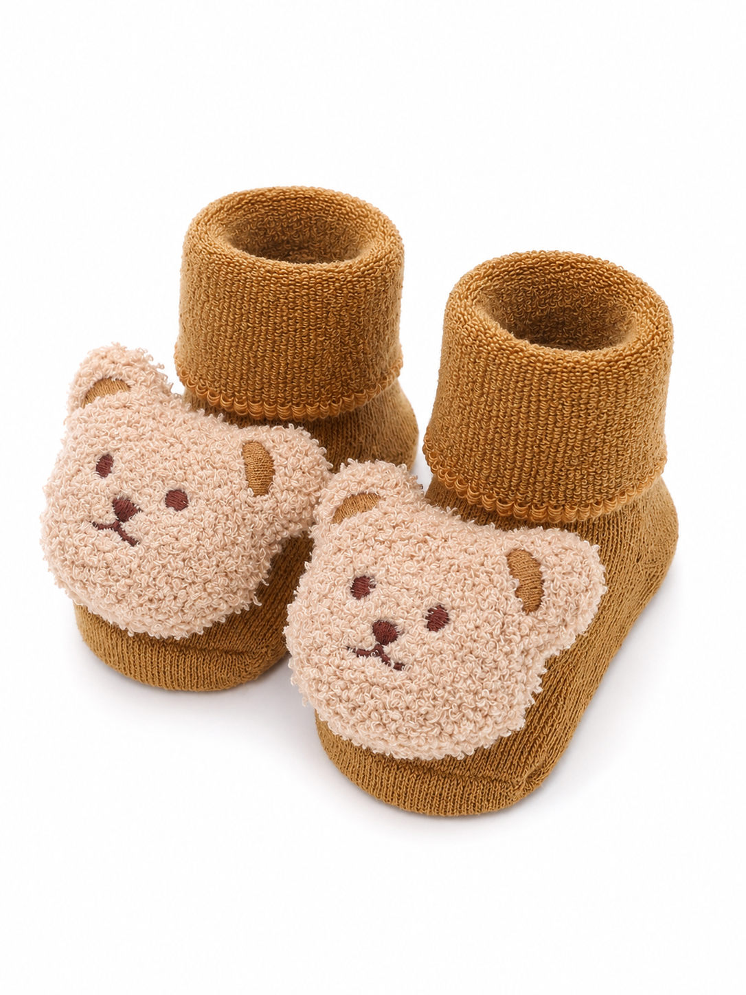 MBA-001 CALZINO ANTISCIVOLO PER NEONATO CON ORSO