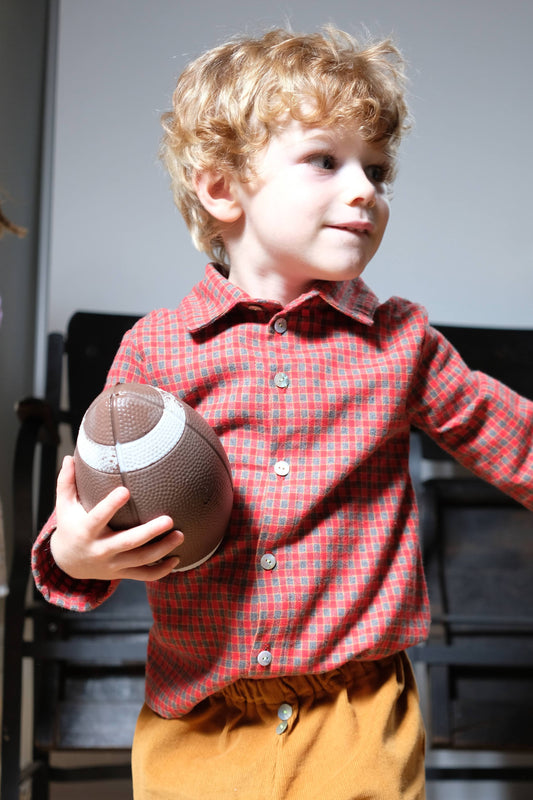 camicia rossa bambino