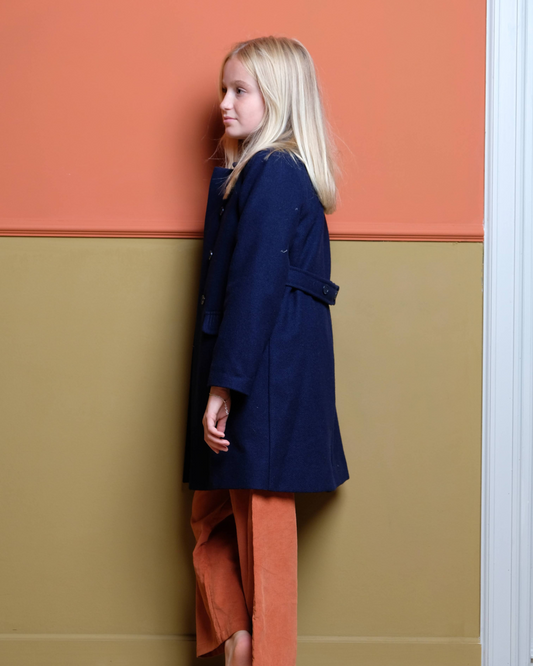 CAPPOTTO BLUE NAVY PER BAMBINO E BAMBINA