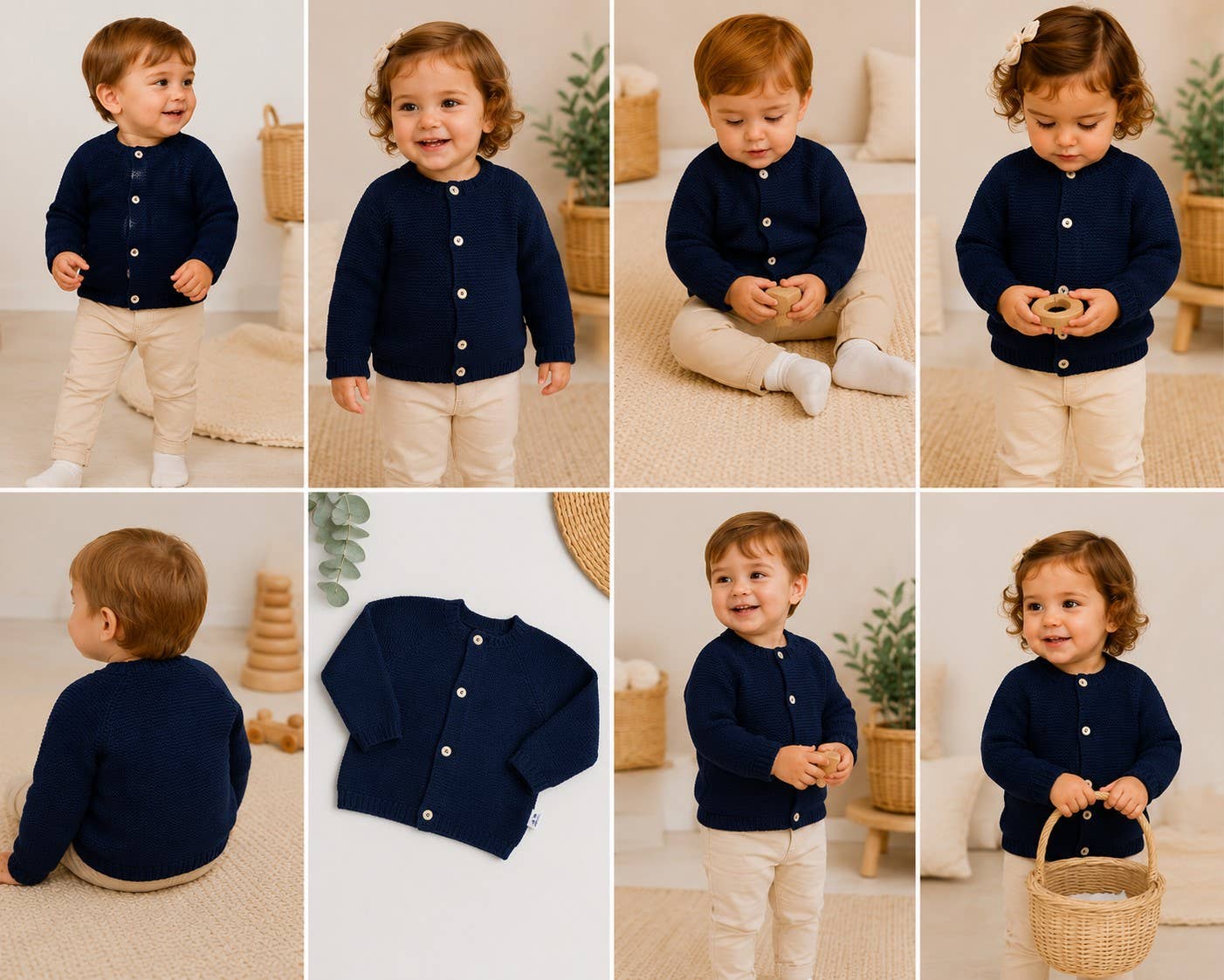 Giacca da neonato in maglia | Rif. 316-2 • 100% cotone