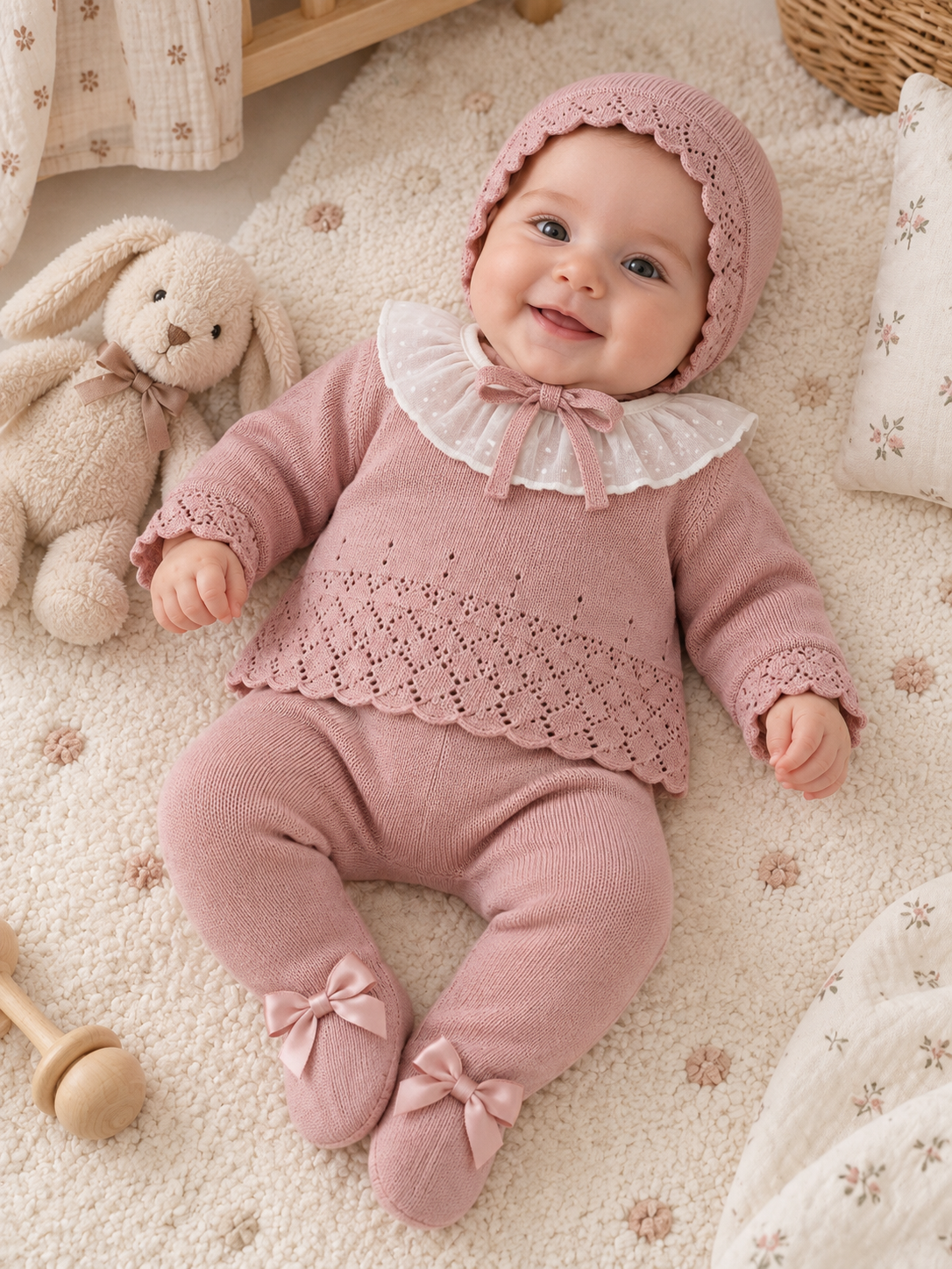 Set di 3 pezzi in tricot 100% cotone – Rif. 206