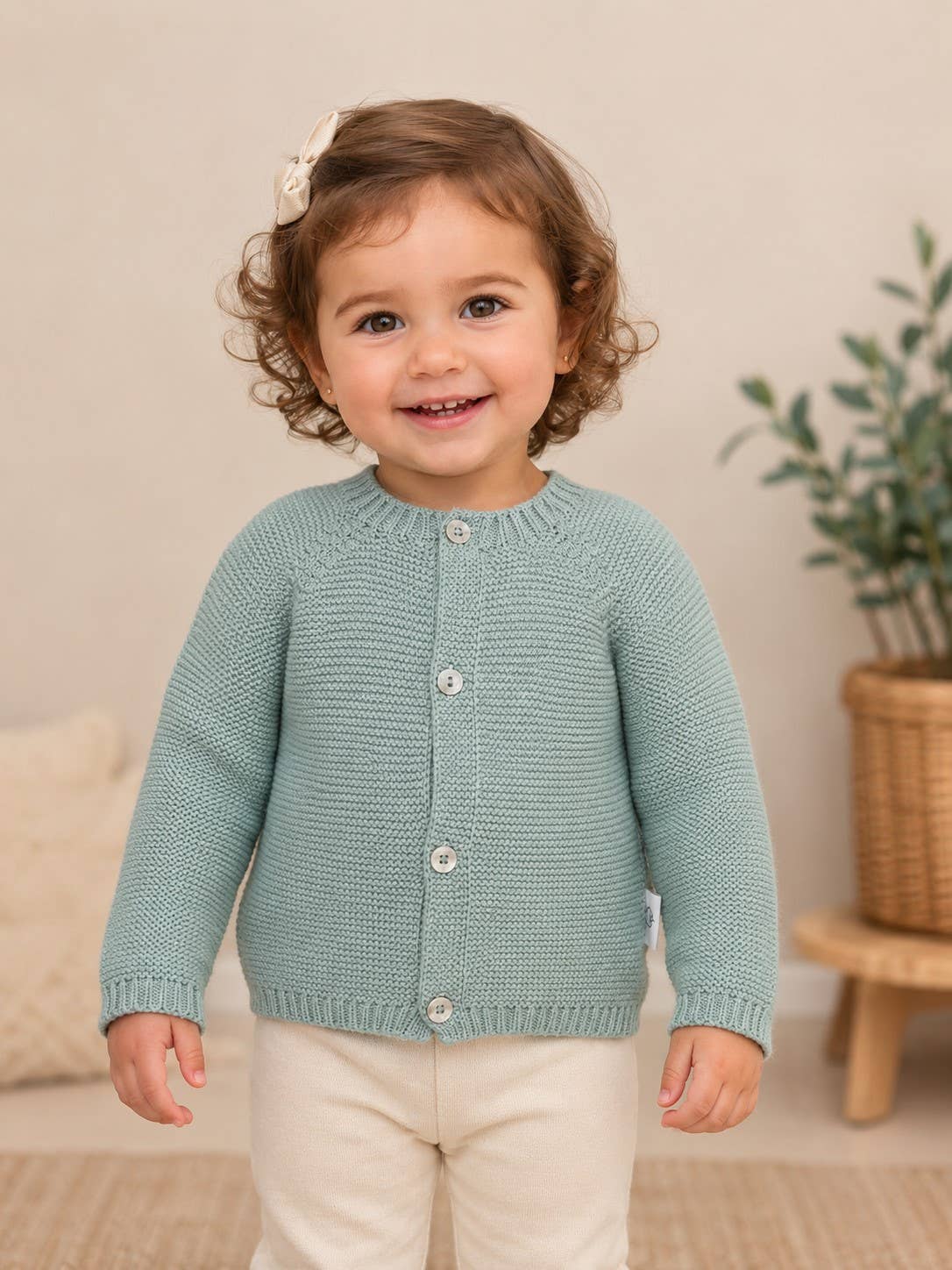 Giacca da neonato in maglia | Rif. 316-2 • 100% cotone