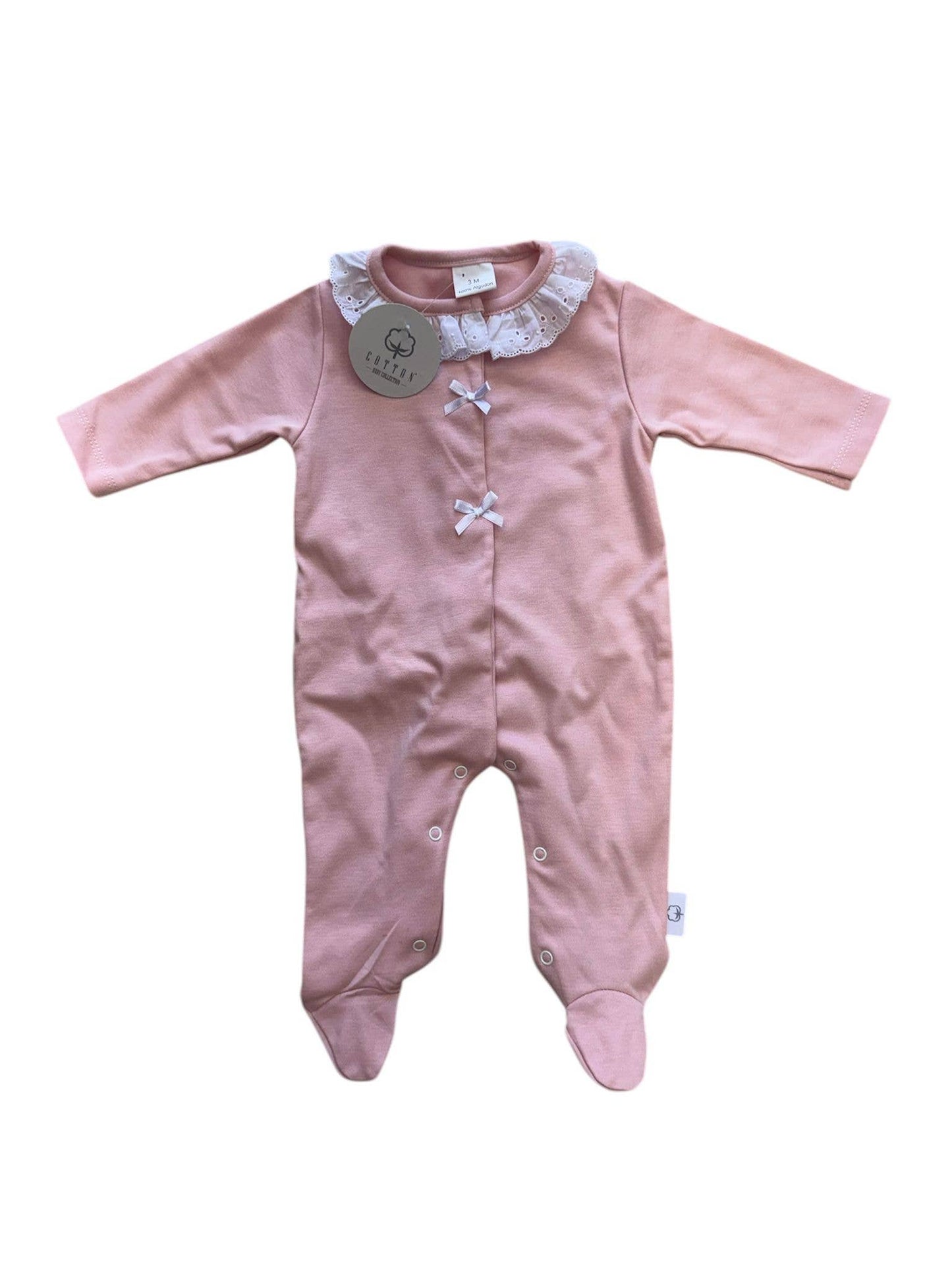 035 Babygrow non cardato, 100% cotone, fabbricato in Portogallo