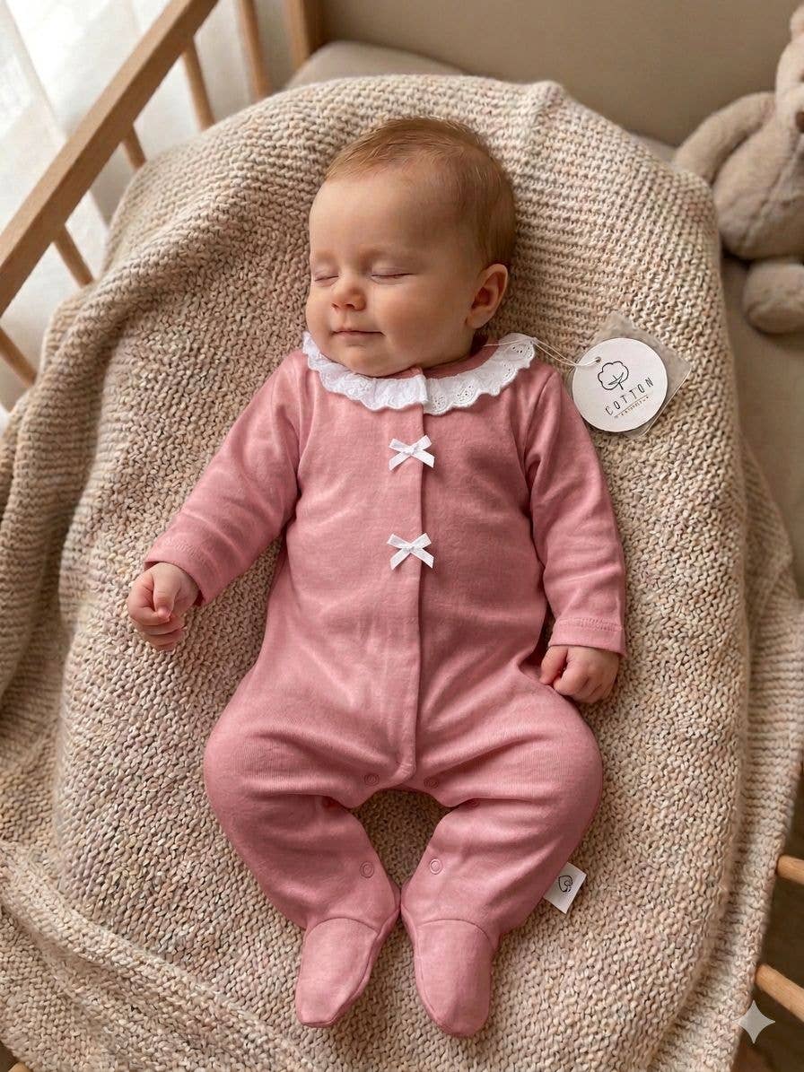 035 Babygrow non cardato, 100% cotone, fabbricato in Portogallo