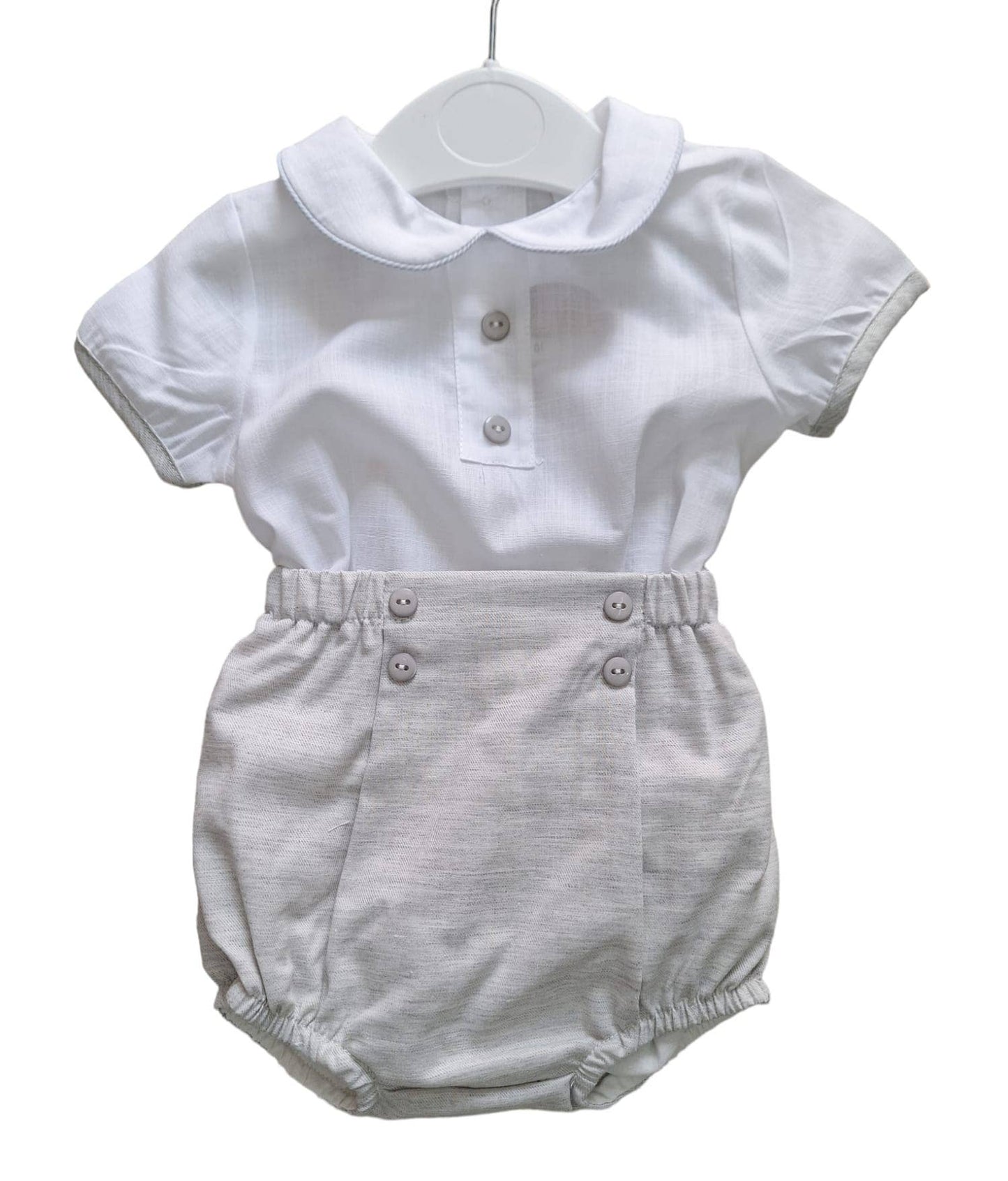 Set neonato bianco/grigio 01