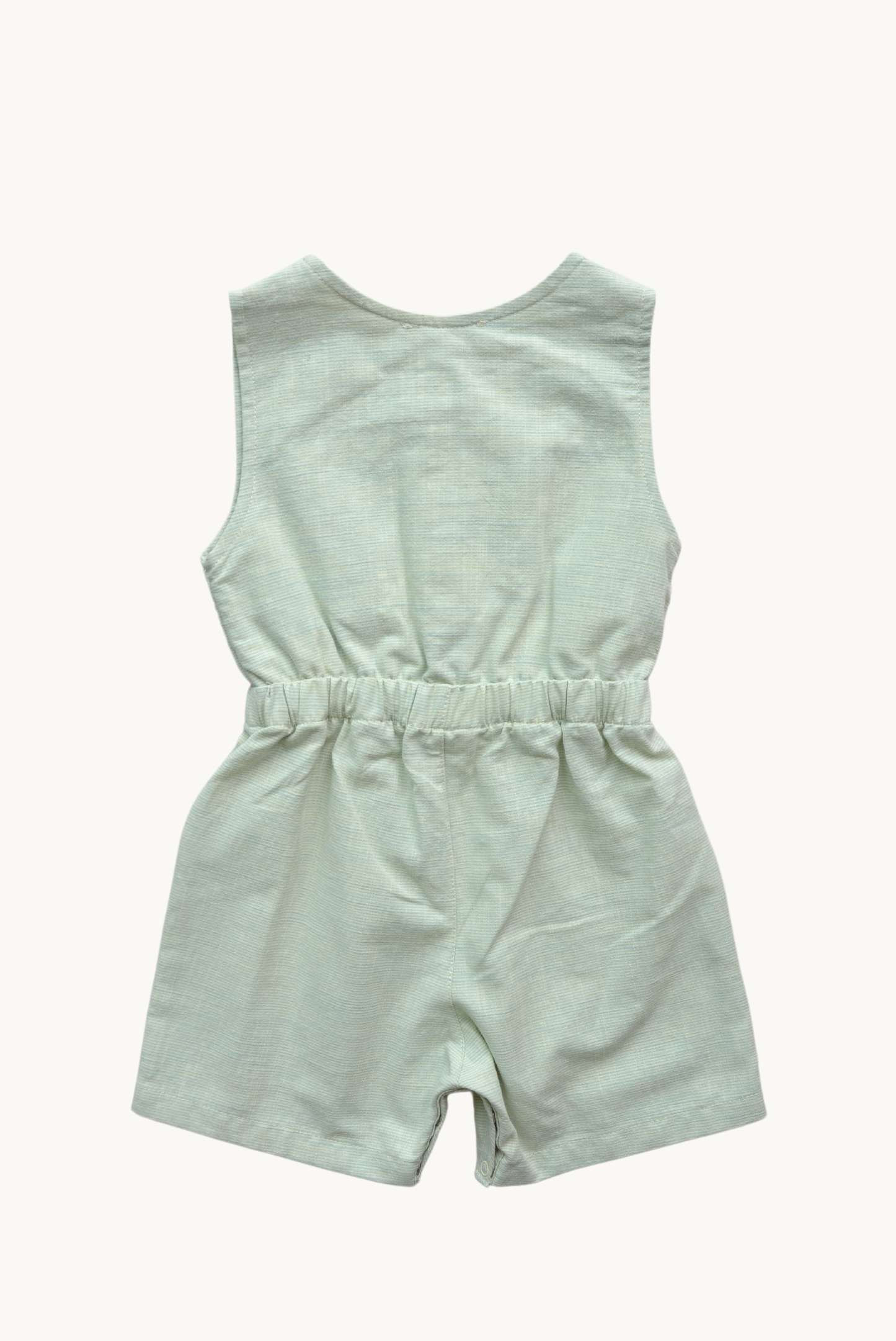 Tutina estiva verde per neonati/bambini in cotone 100% certificato OEKO-TEX