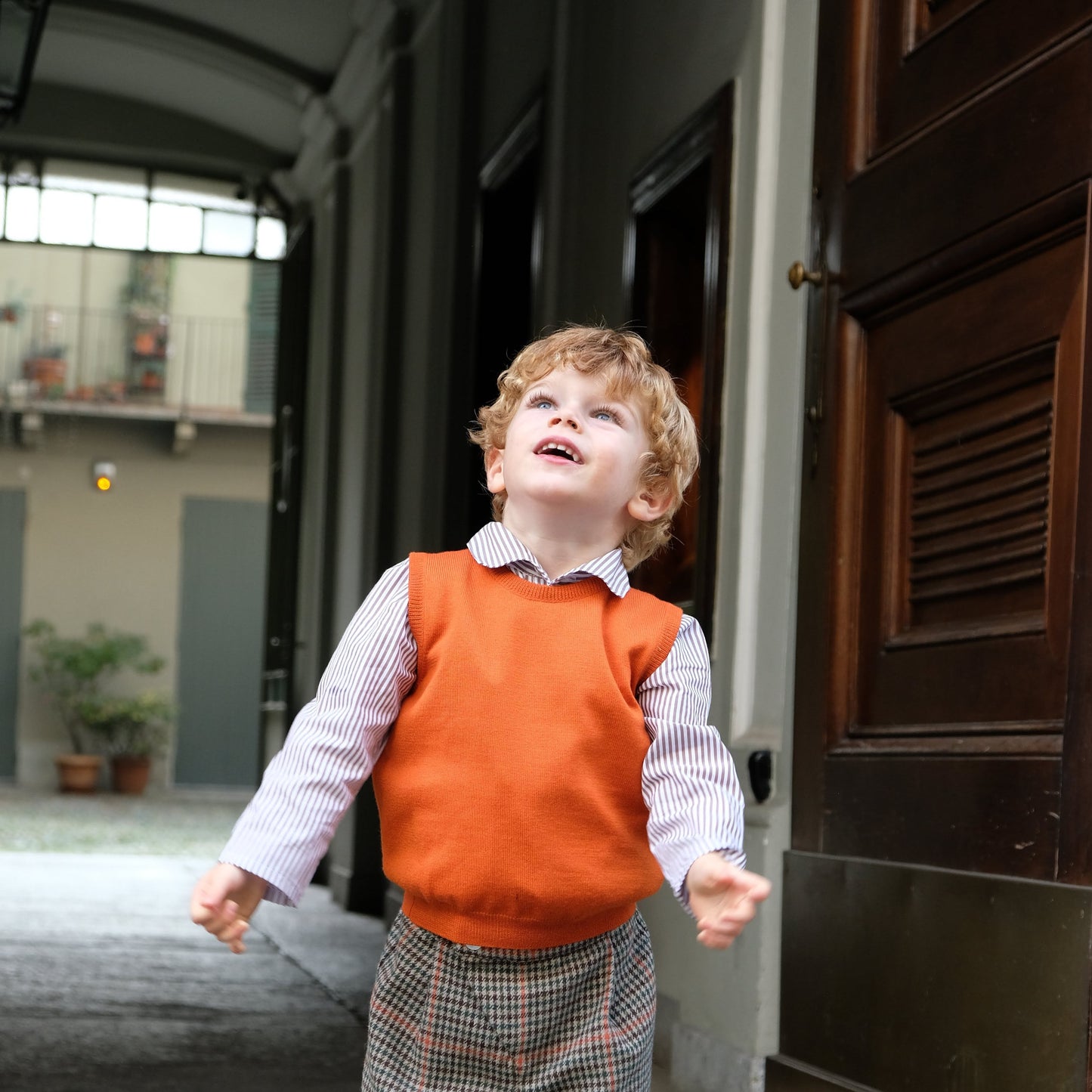 gilet in lana bambino